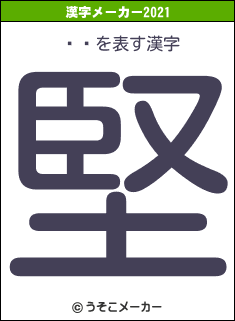 ͵Ϻの2021年の漢字メーカー結果