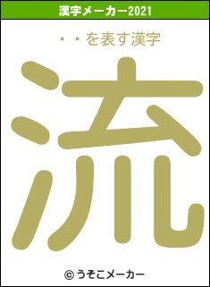 Ϳの2021年の漢字メーカー結果