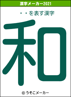 ΐ̂の2021年の漢字メーカー結果