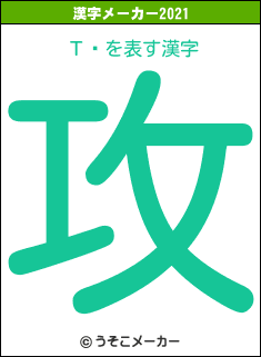 Τʸの2021年の漢字メーカー結果