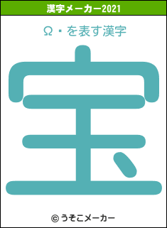 Ωƥの2021年の漢字メーカー結果