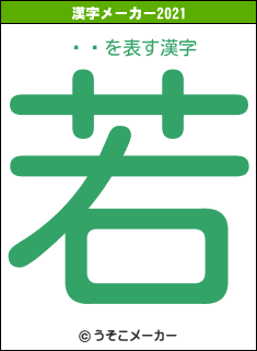 ϡƣの2021年の漢字メーカー結果
