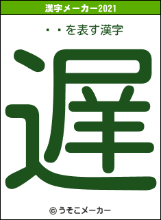 ϳͶの2021年の漢字メーカー結果