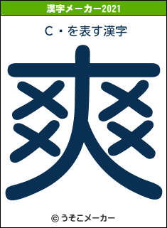 Сȡの2021年の漢字メーカー結果