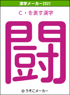 Сڥの2021年の漢字メーカー結果