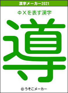 ФХの2021年の漢字メーカー結果
