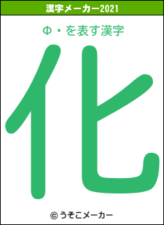 ФҤの2021年の漢字メーカー結果