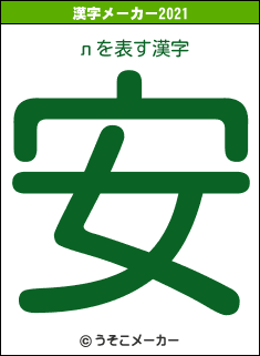 лの2021年の漢字メーカー結果