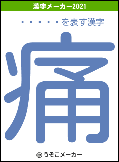 ѥȥå饵の2021年の漢字メーカー結果