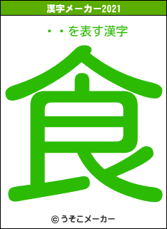 Ұɻの2021年の漢字メーカー結果