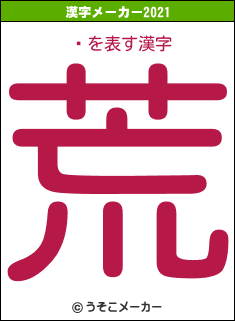 ұの2021年の漢字メーカー結果