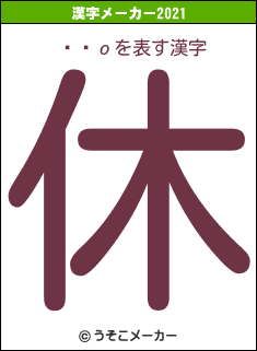 ҵܸοの2021年の漢字メーカー結果