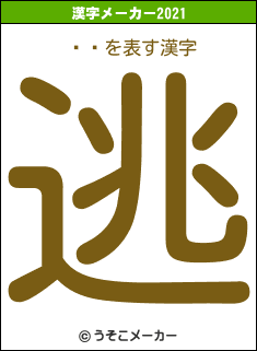 һ۲の2021年の漢字メーカー結果