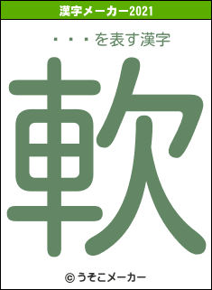 Ӱͥߥの2021年の漢字メーカー結果