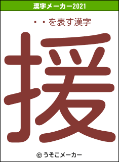 ԰ͺの2021年の漢字メーカー結果