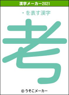 Լの2021年の漢字メーカー結果