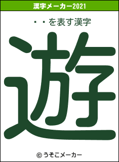 եƥの2021年の漢字メーカー結果