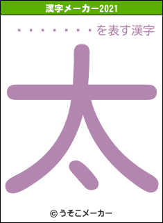 ֥饤󡦥١の2021年の漢字メーカー結果