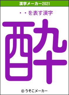 ֵɵの2021年の漢字メーカー結果