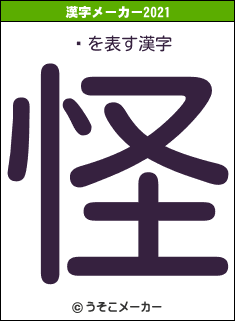 إの2021年の漢字メーカー結果