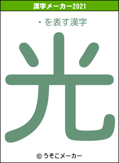 ػの2021年の漢字メーカー結果