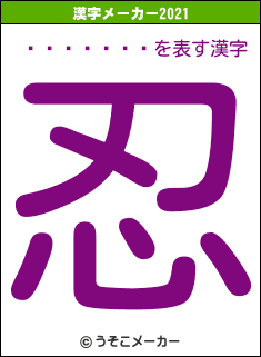 ۥ饤󡦥ꥢの2021年の漢字メーカー結果