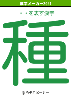 ݥꥹの2021年の漢字メーカー結果