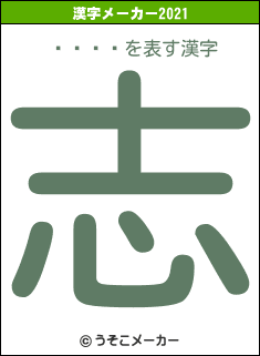 ޥץ륿ѡの2021年の漢字メーカー結果