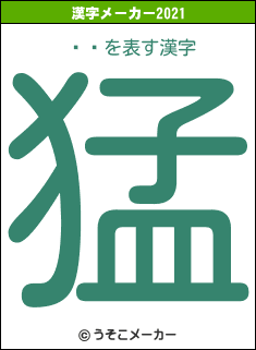 ޥ顼の2021年の漢字メーカー結果