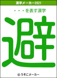 ޥ꡼⤵の2021年の漢字メーカー結果