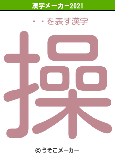 ߤɤの2021年の漢字メーカー結果