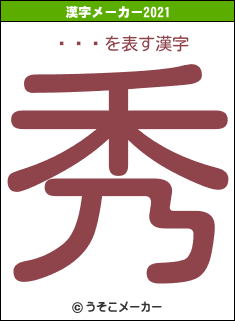 ߤߤʤの2021年の漢字メーカー結果