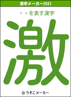 ߥ㡼の2021年の漢字メーカー結果