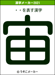 ߥ塼の2021年の漢字メーカー結果