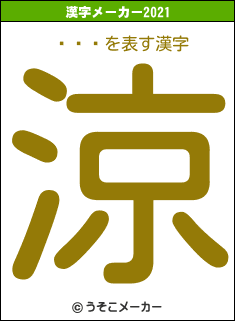 ߷¼Ĺの2021年の漢字メーカー結果