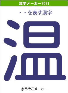 ࡼ饤の2021年の漢字メーカー結果