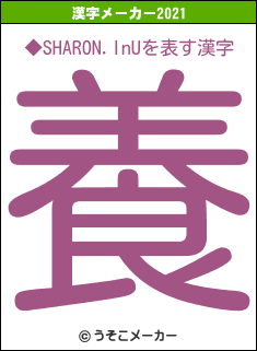 ◆SHARON.InUの2021年の漢字メーカー結果