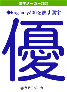 ◆kugImiyAQ6の2021年の漢字メーカー結果