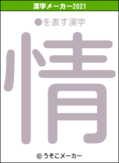 ●の2021年の漢字メーカー結果