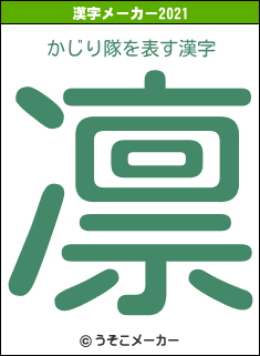 かじり隊の2021年の漢字メーカー結果