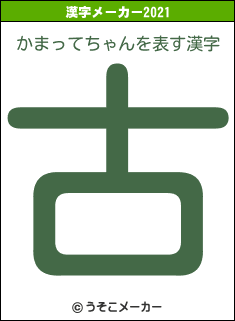 かまってちゃんの2021年の漢字メーカー結果