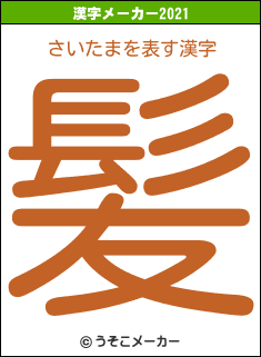 さいたまの2021年の漢字メーカー結果