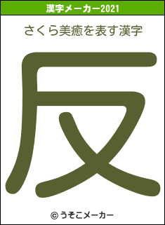 さくら美癒の2021年の漢字メーカー結果