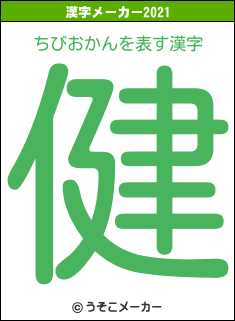 ちびおかんの2021年の漢字メーカー結果