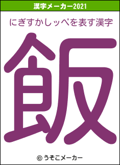 にぎすかしッぺの2021年の漢字メーカー結果