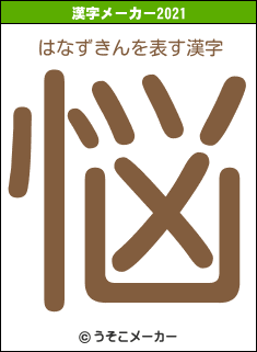 はなずきんの2021年の漢字メーカー結果