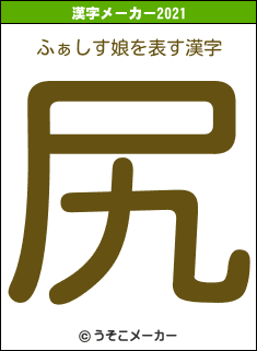 ふぁしす娘の2021年の漢字メーカー結果