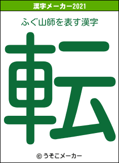 ふぐ山師の2021年の漢字メーカー結果