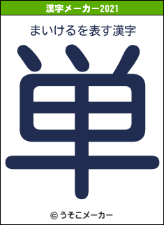 まいけるの2021年の漢字メーカー結果