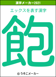 エックスの2021年の漢字メーカー結果